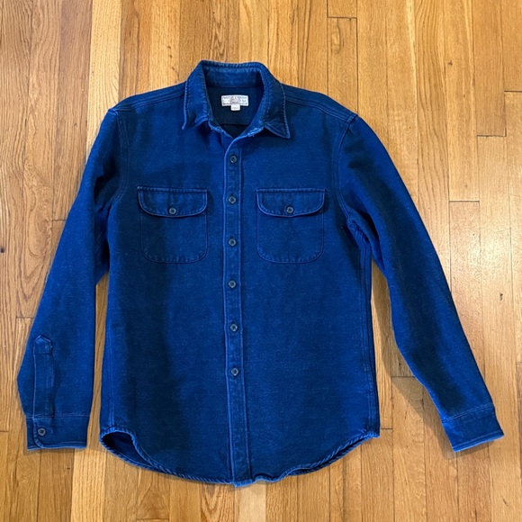 Wallace & Barnes Other - Wallace and Barnes Men's Indigo Blue Casual Button-Down Shirt Jacket